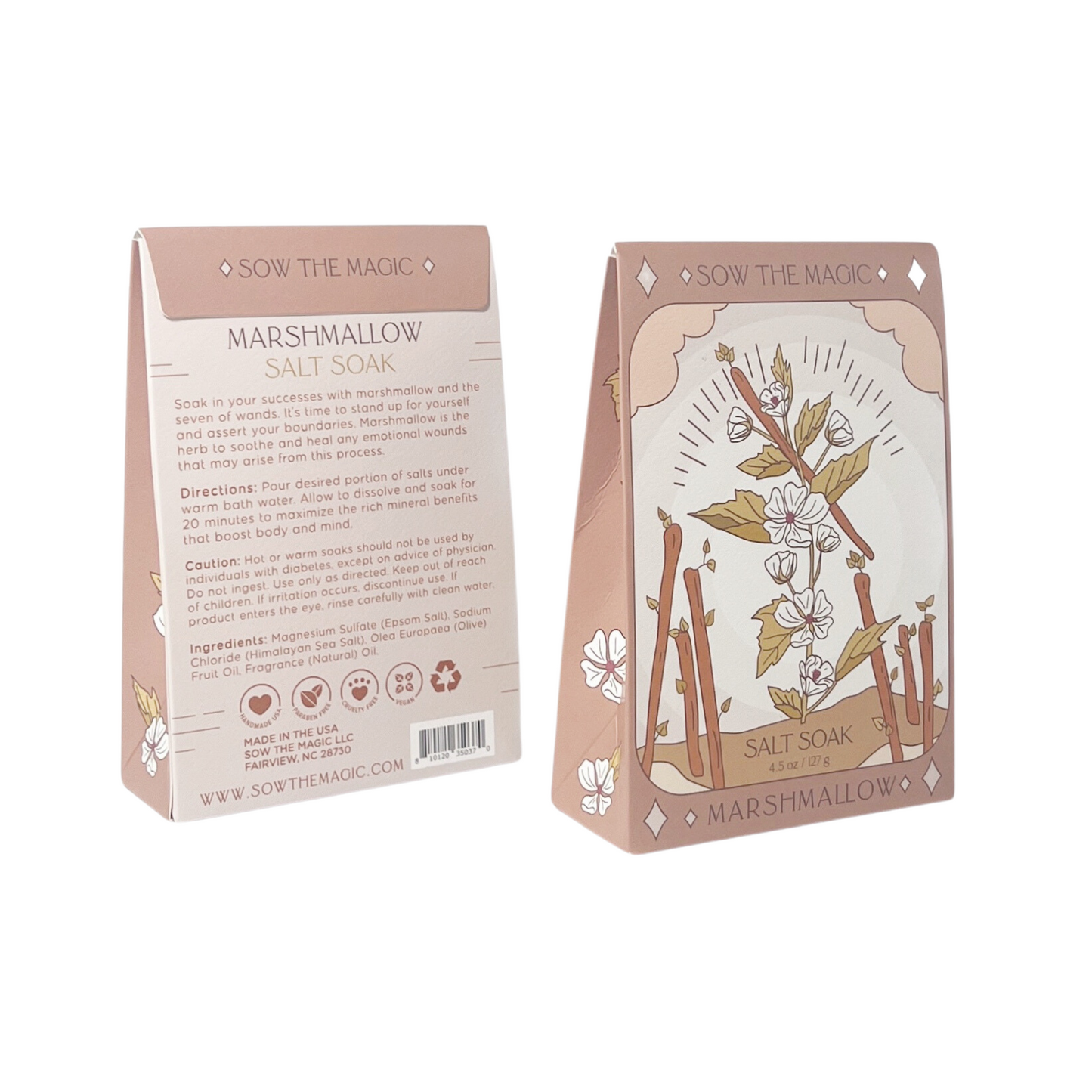 Marshmallow Tarot Salt Soak