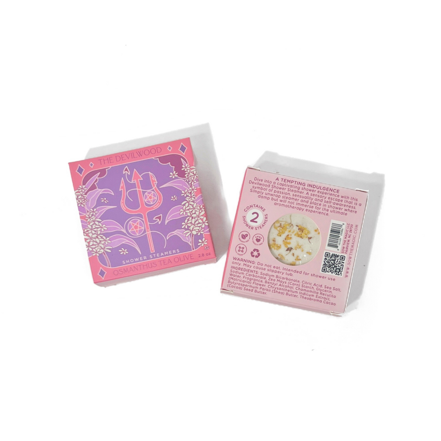 The Devilwood Shower Steamer Set in Sweet Osmanthus