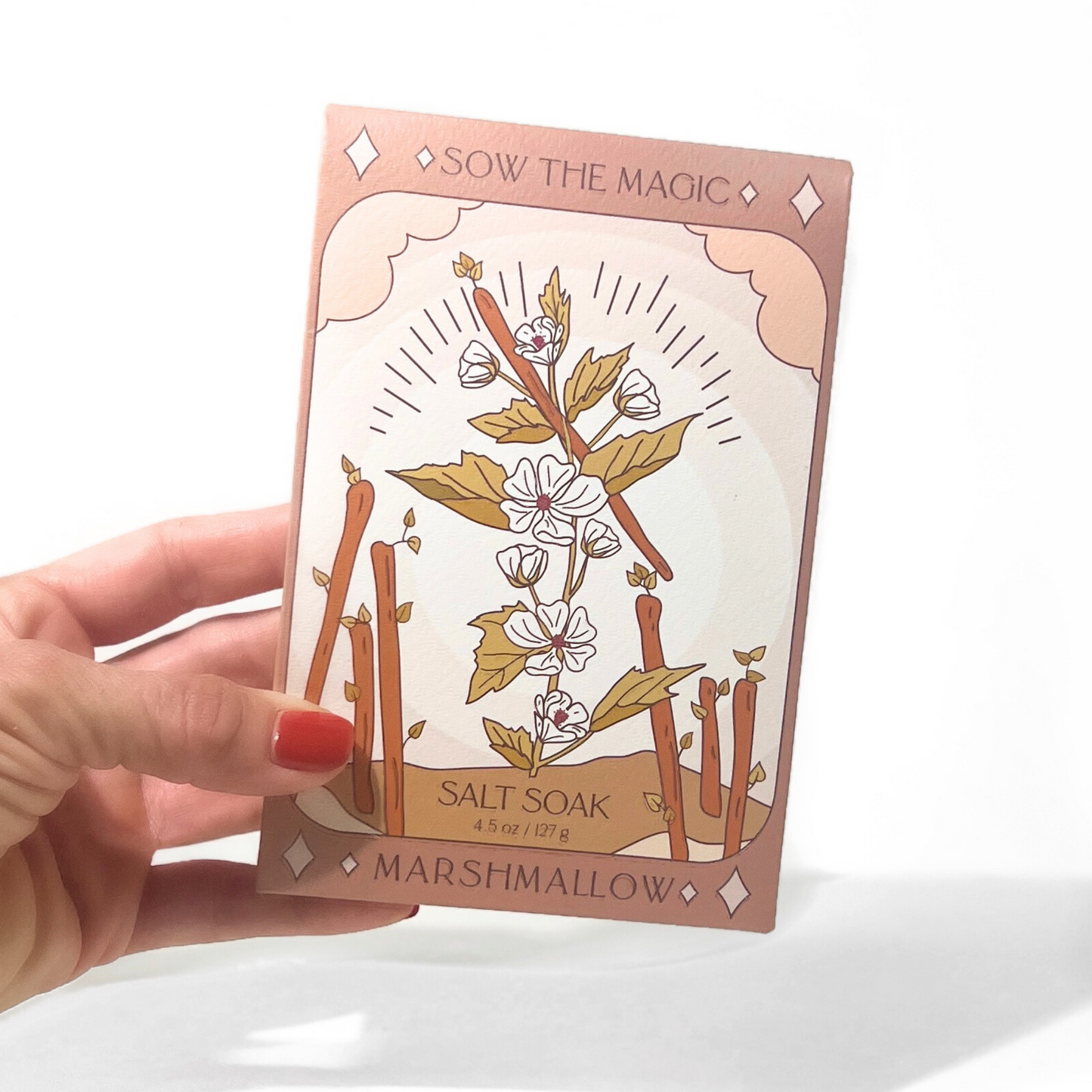 Marshmallow Tarot Salt Soak