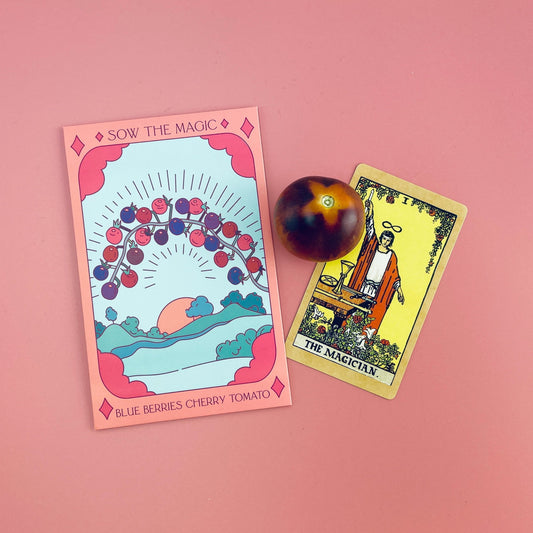 Blueberries Cherry Tomato Tarot Seed Packet
