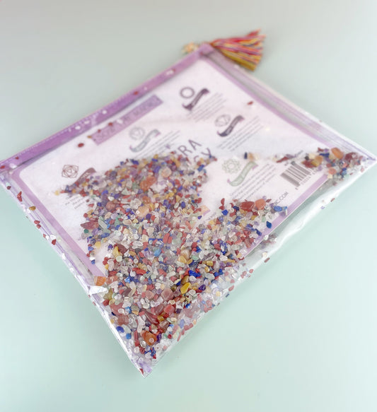 Chakra Energy Gemstone Cosmetic Bag