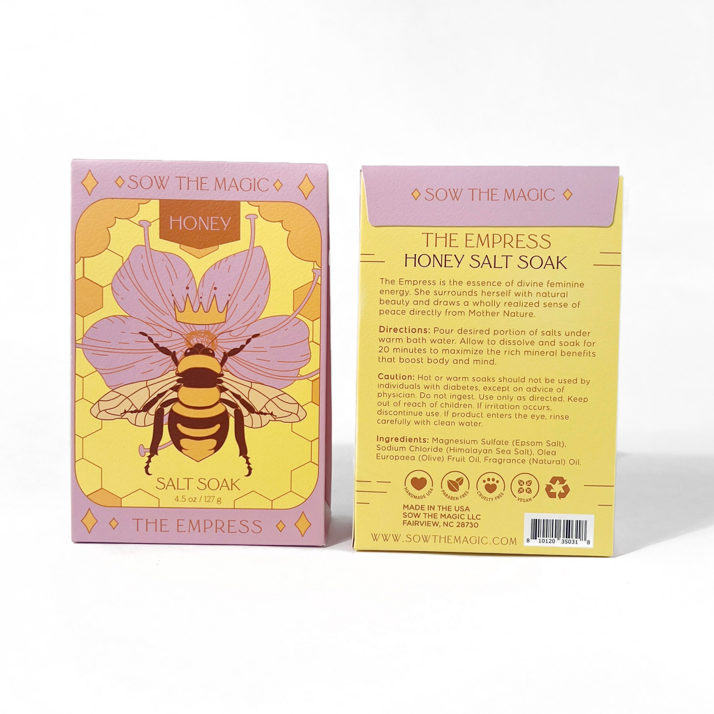 The Empress Bee Salt Soak in Honey