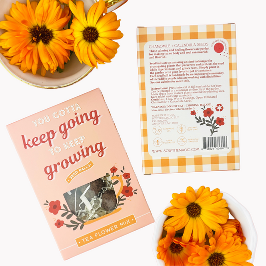 You Gotta Keep Going To Keep Growing Seed Ball Gift Box