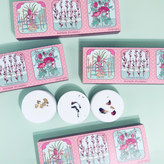 Floral Tarot Shower Steamer Trio With Botanicals