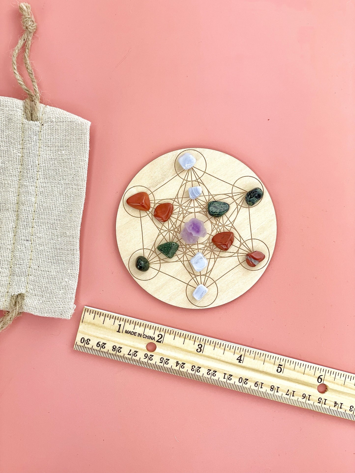 Energy Merkaba Metatron's Crystal Grid Board