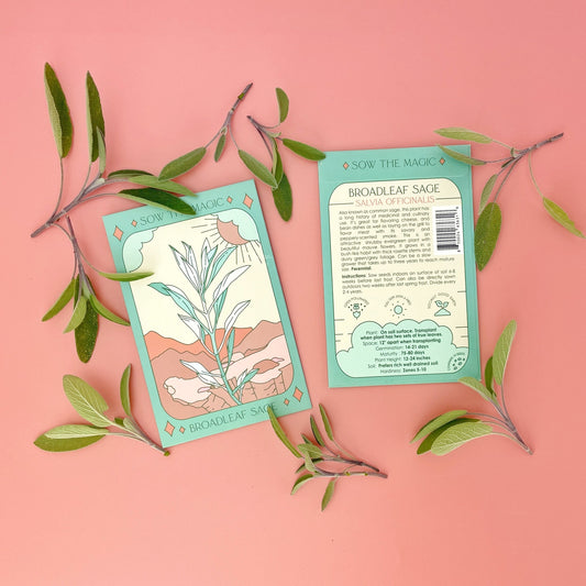 Broadleaf Sage Tarot Seed Packet