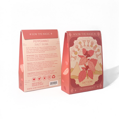 Peppermint Tarot Salt Soak