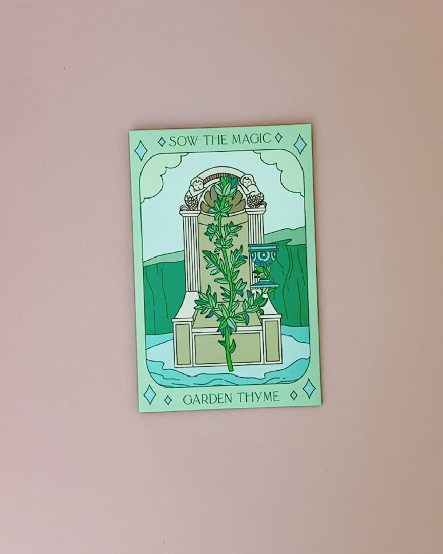 Garden Thyme Tarot Seed Packet