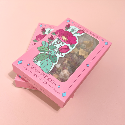 Rosa Rugosa Tarot Botanical Bath Tea Box