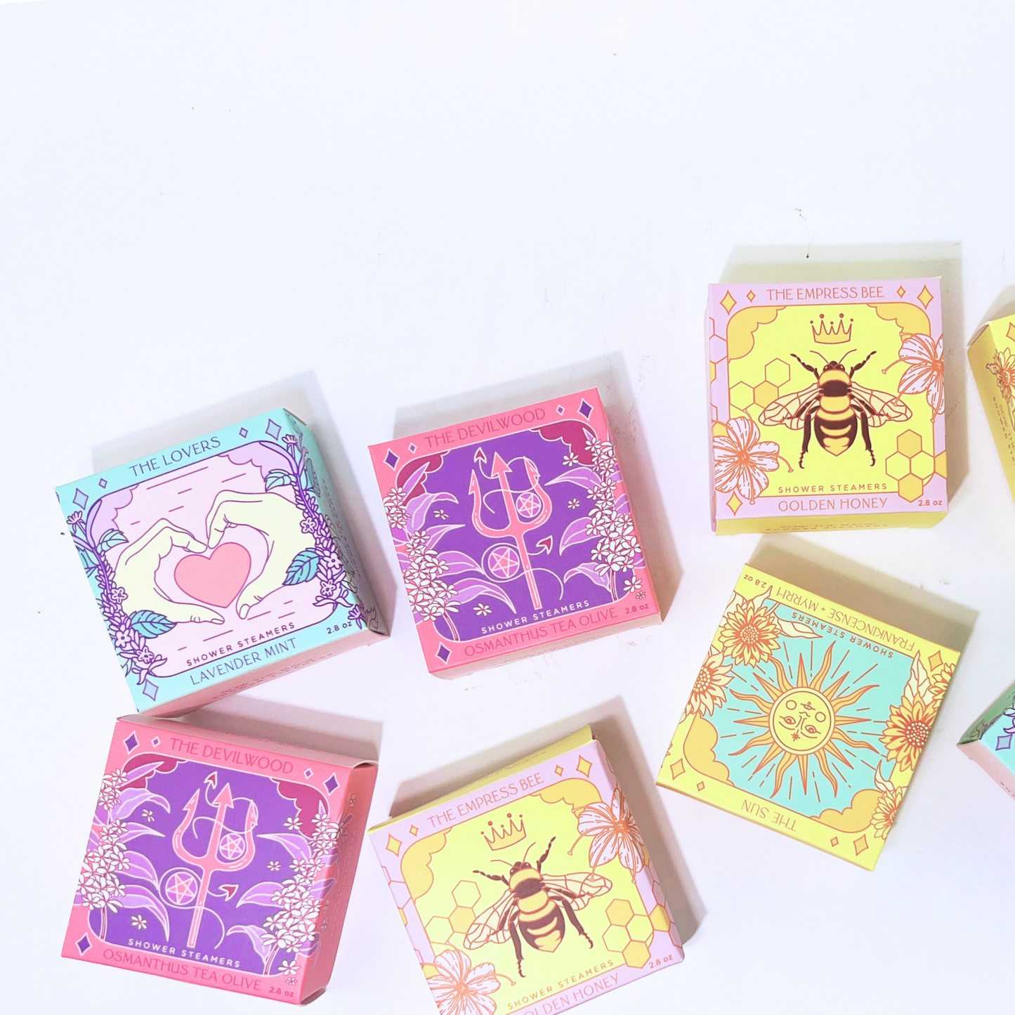 The Sunflower Shower Steamer Set in Frankincense