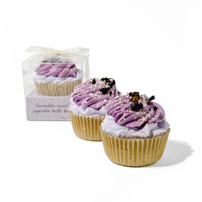Lavender Mint Cupcake Bath Bomb