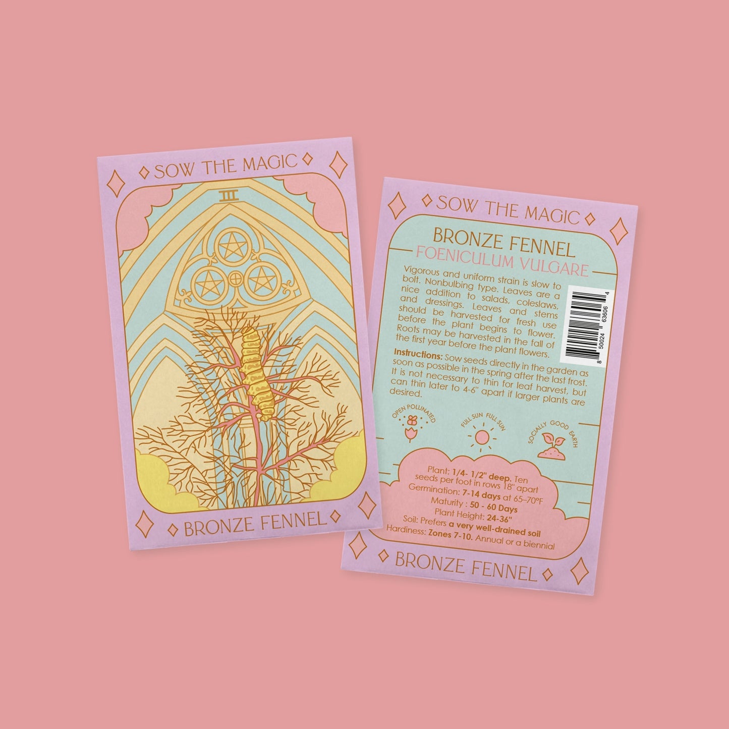 Bronze Fennel Tarot Seed Packet