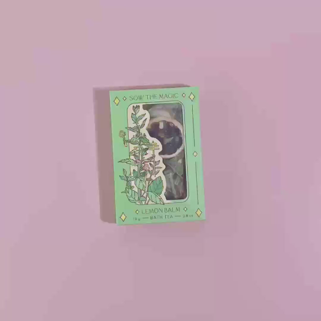 Lemon Balm Tarot Botanical Bath Tea Box