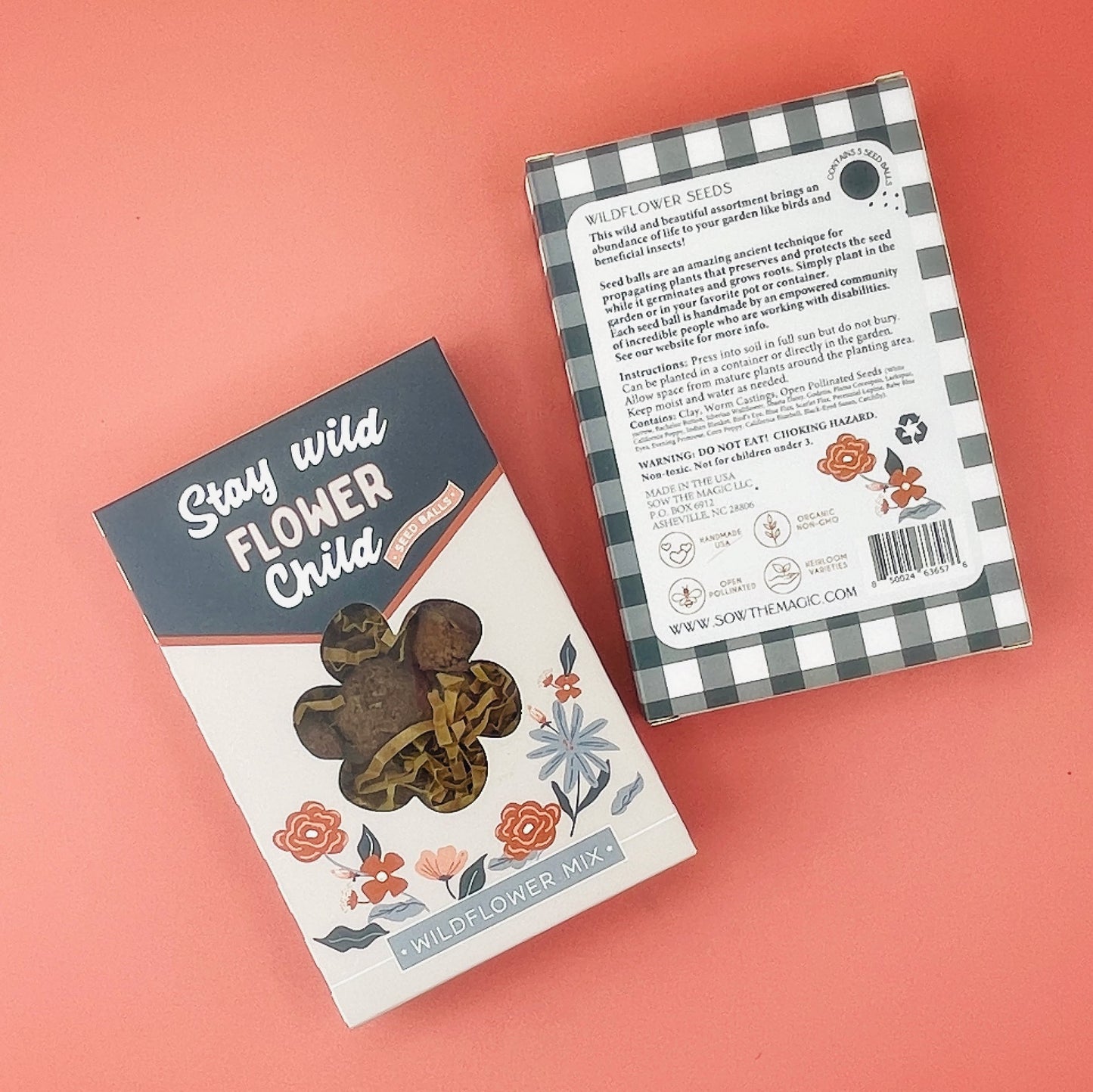 Stay Wild Flower Child Seed Ball Gift Box