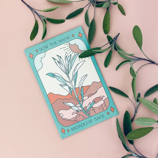 Broadleaf Sage Tarot Seed Packet