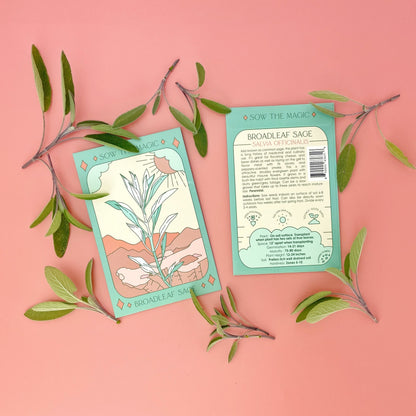 Broadleaf Sage Tarot Seed Packet