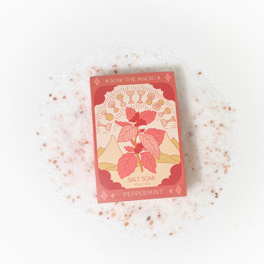 Peppermint Tarot Salt Soak