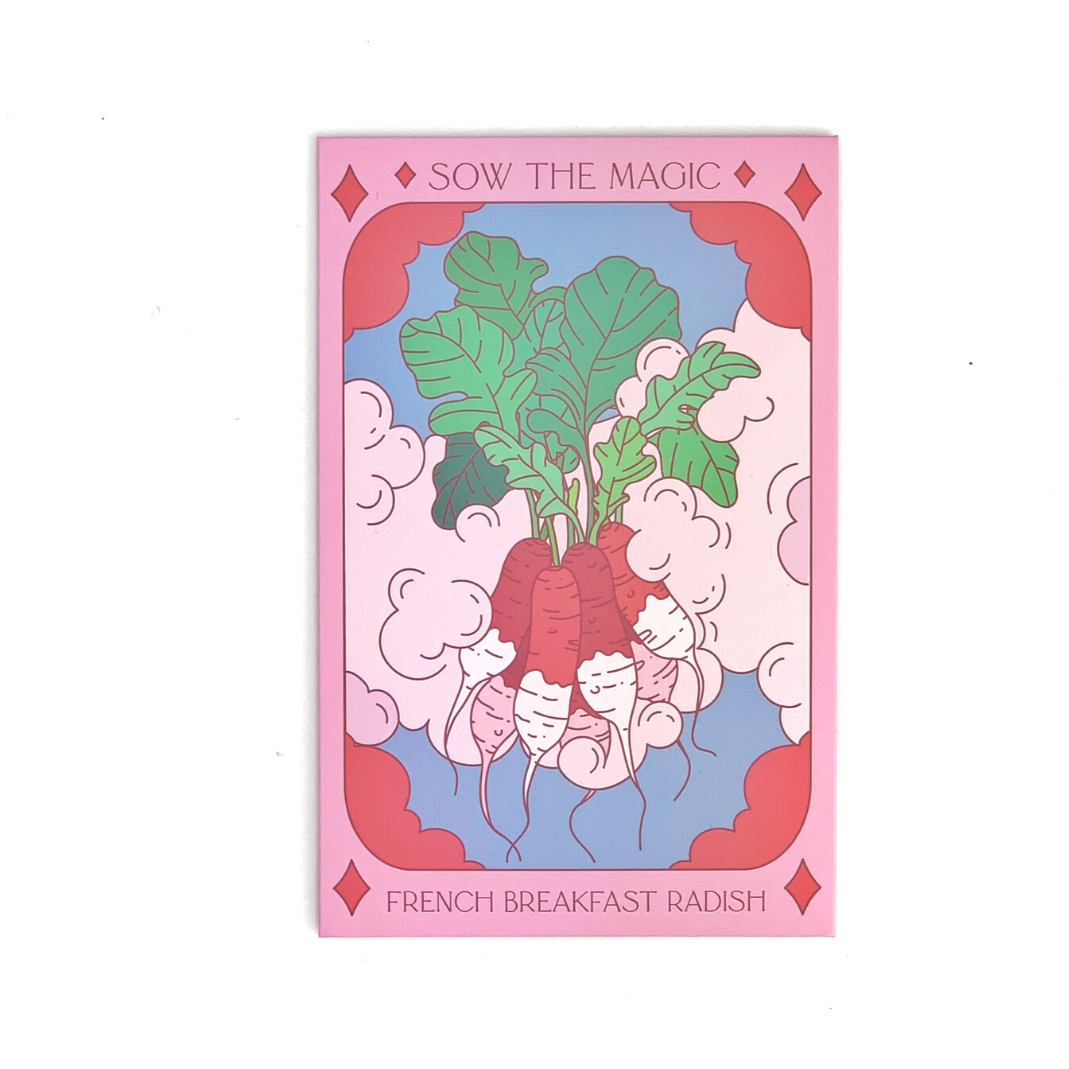 French Breakfast Radish Tarot Seed Packet