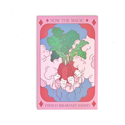 French Breakfast Radish Tarot Seed Packet