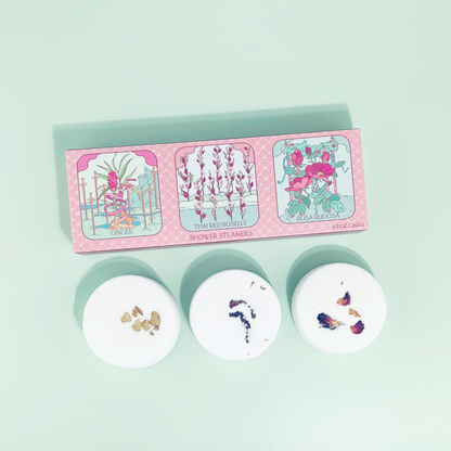 Floral Tarot Shower Steamer Trio With Botanicals