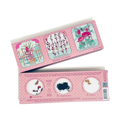 Floral Tarot Shower Steamer Trio With Botanicals