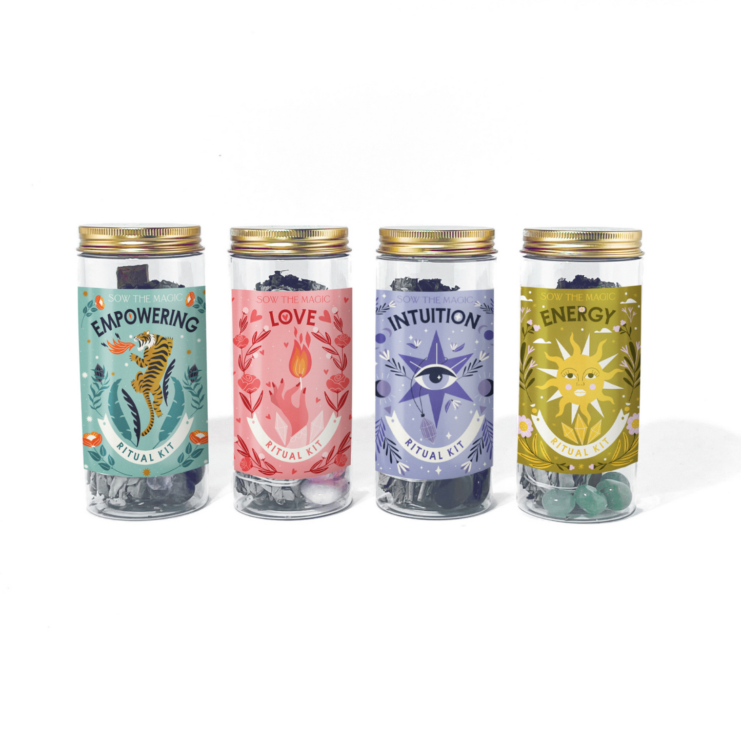 Intuition Ritual Kit with Amethyst, Palo Santo + Sage