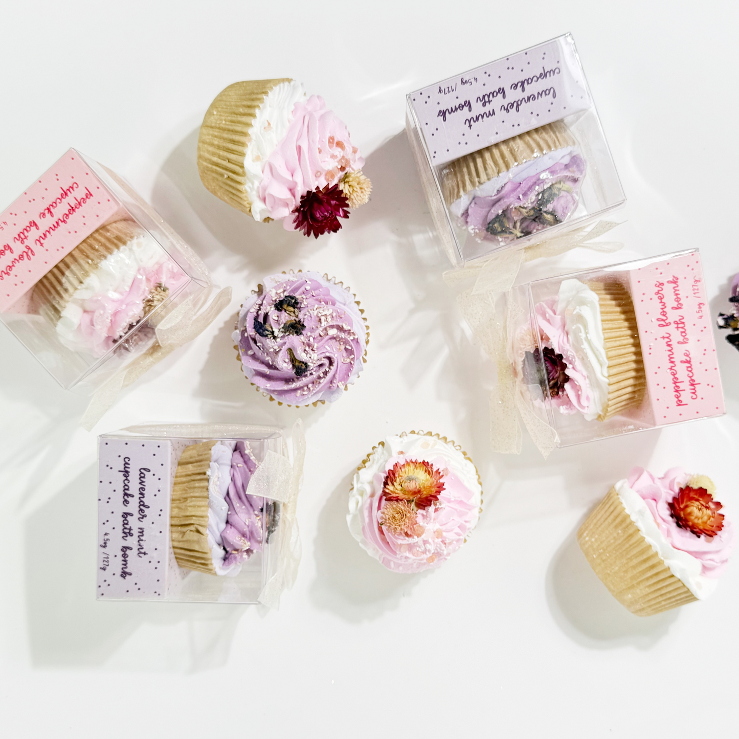 Lavender Mint Cupcake Bath Bomb