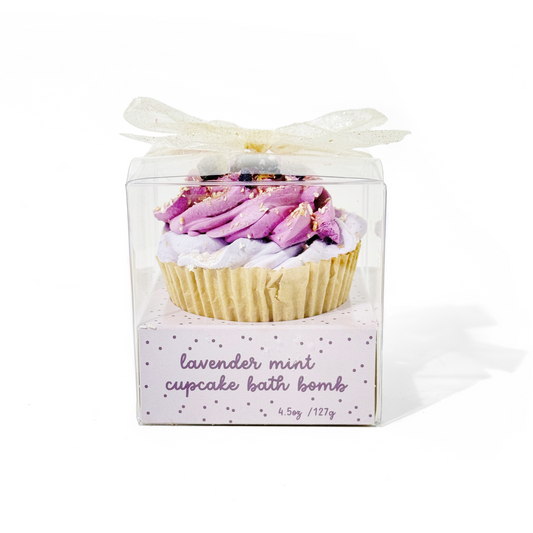 Lavender Mint Cupcake Bath Bomb