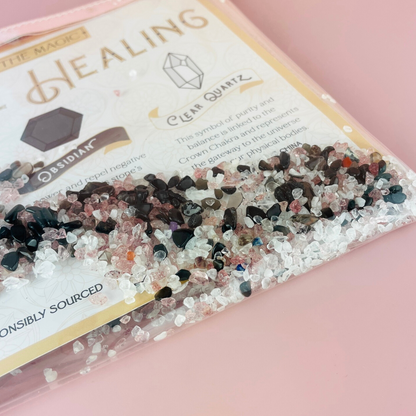 Divine Healing Gemstone Cosmetic Bag