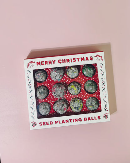 12 Days of Planting Christmas Seed Ball Set