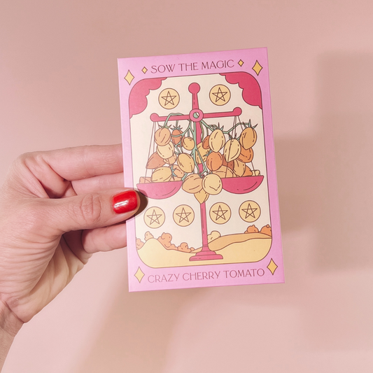 Crazy Cherry Tomato Tarot Seed Packet