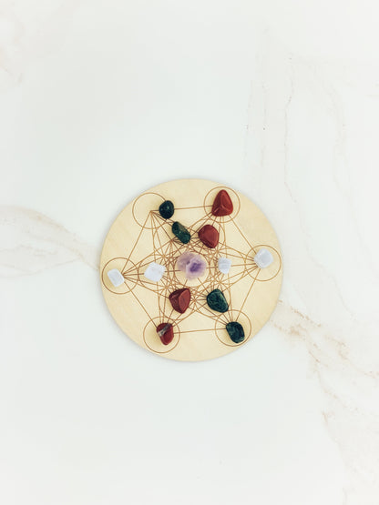 Energy Merkaba Metatron's Crystal Grid Board