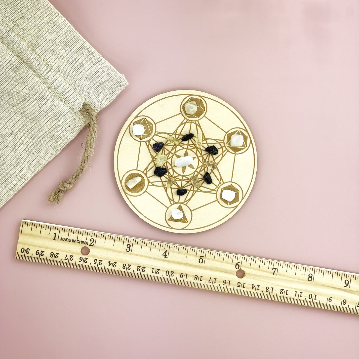 Healing Metatron's Crystal Grid Board